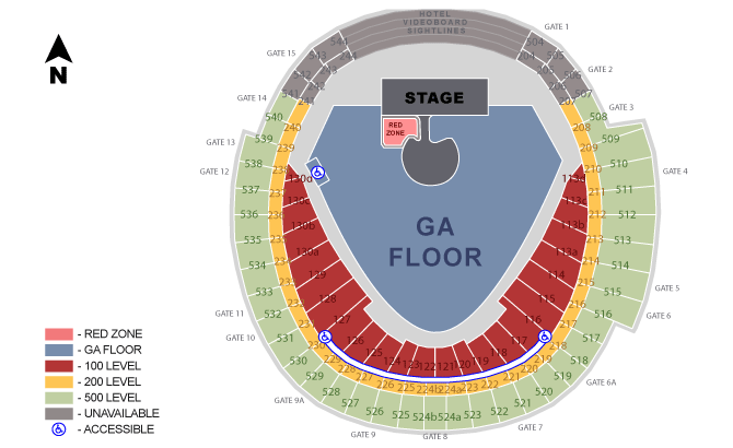 Rogers Dome Seating Chart